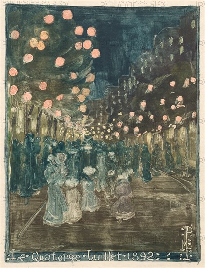 Bastille Day, 1892. Creator: Maurice Prendergast (American, 1858-1924).