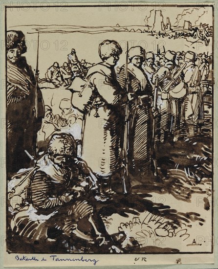 Bataille de Tannenberg, 1914. Creator: Auguste Louis Lepère (French, 1849-1918).