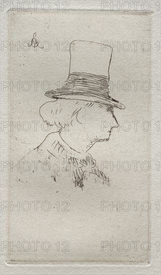 Baudelaire de profil. Creator: Edouard Manet (French, 1832-1883).