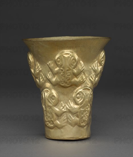 Beaker with Frogs, 900-1100. Creator: Unknown.