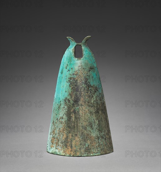 Bell with Diamond-Shaped Insignia, 300s-100s BC. Creator: Unknown.