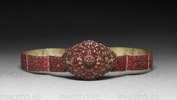 Belt with Buckle, 1800s. Creator: Unknown.