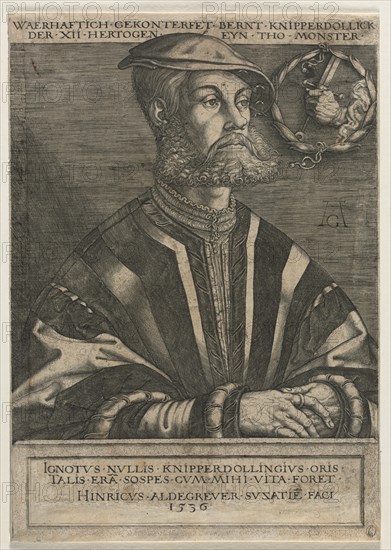 Bernt Knipperdolling, 1536. Creator: Heinrich Aldegrever (German, 1502-1555/61).