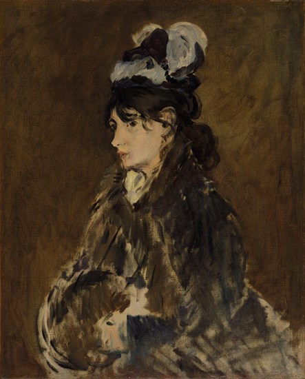 Berthe Morisot, c. 1869-73. Creator: Edouard Manet (French, 1832-1883).