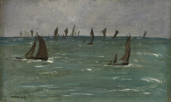 Boats at Berck-sur-Mer, 1873. Creator: Edouard Manet (French, 1832-1883).