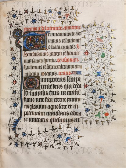 Book of Hours (Use of Paris): Decorated Initial, c. 1420. Creator: Boucicaut Master (French, Paris, active about 1410-25), follower of.