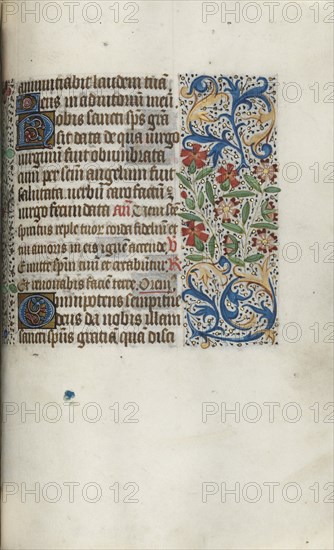 Book of Hours (Use of Rouen): fol. 100r, c. 1470. Creator: Master of the Geneva Latini (French, active Rouen, 1460-80).