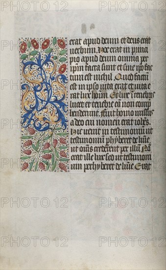 Book of Hours (Use of Rouen): fol. 13v, c. 1470. Creator: Master of the Geneva Latini (French, active Rouen, 1460-80).