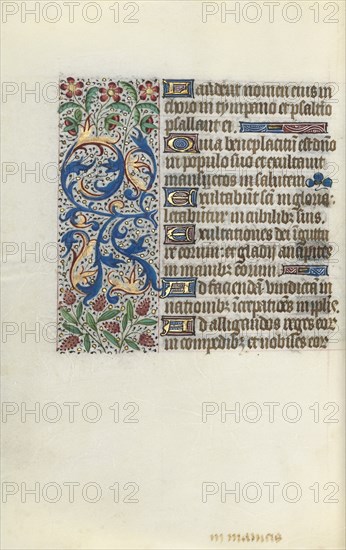 Book of Hours (Use of Rouen): fol. 142v, c. 1470. Creator: Master of the Geneva Latini (French, active Rouen, 1460-80).