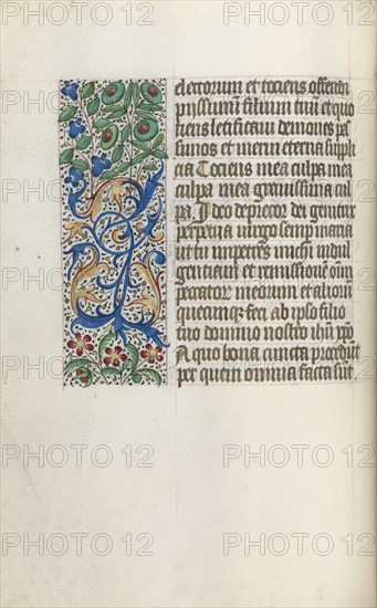 Book of Hours (Use of Rouen): fol. 25v, c. 1470. Creator: Master of the Geneva Latini (French, active Rouen, 1460-80).