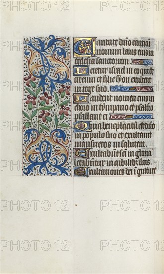 Book of Hours (Use of Rouen): fol. 45v, c. 1470. Creator: Master of the Geneva Latini (French, active Rouen, 1460-80).