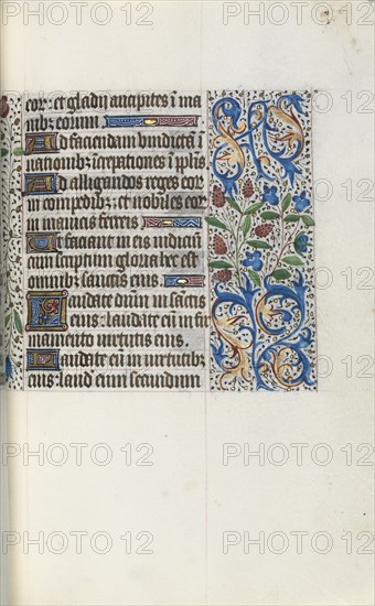 Book of Hours (Use of Rouen): fol. 46r, c. 1470. Creator: Master of the Geneva Latini (French, active Rouen, 1460-80).