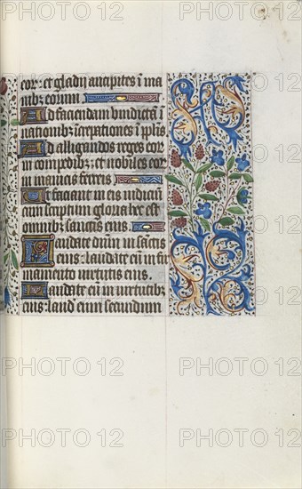 Book of Hours (Use of Rouen): fol. 46r, c. 1470. Creator: Master of the Geneva Latini (French, active Rouen, 1460-80).