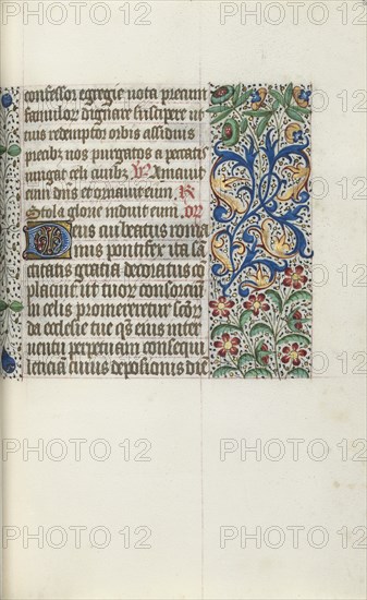 Book of Hours (Use of Rouen): fol. 53r, c. 1470. Creator: Master of the Geneva Latini (French, active Rouen, 1460-80).