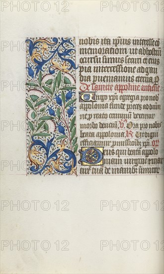 Book of Hours (Use of Rouen): fol. 54v, c. 1470. Creator: Master of the Geneva Latini (French, active Rouen, 1460-80).
