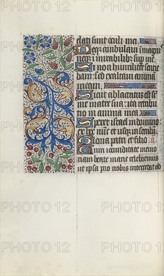 Book of Hours (Use of Rouen): fol. 77v, c. 1470. Creator: Master of the Geneva Latini (French, active Rouen, 1460-80).
