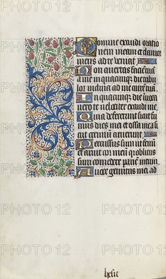 Book of Hours (Use of Rouen): fol. 87v, c. 1470. Creator: Master of the Geneva Latini (French, active Rouen, 1460-80).