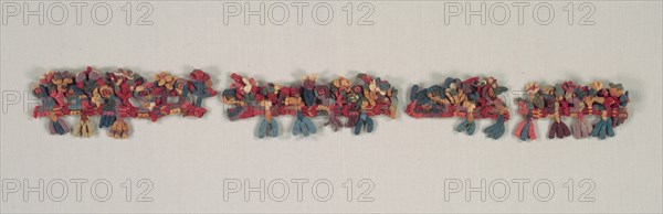 Border Fragment with Birds and Flowers, 100 BC-700. Creator: Unknown.