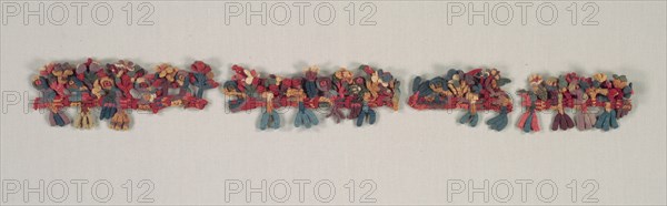 Border Fragment with Birds and Flowers, 100 BC-700. Creator: Unknown.