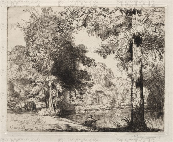 Bords de la Vie, 1908. Creator: Auguste Louis Lepère (French, 1849-1918).