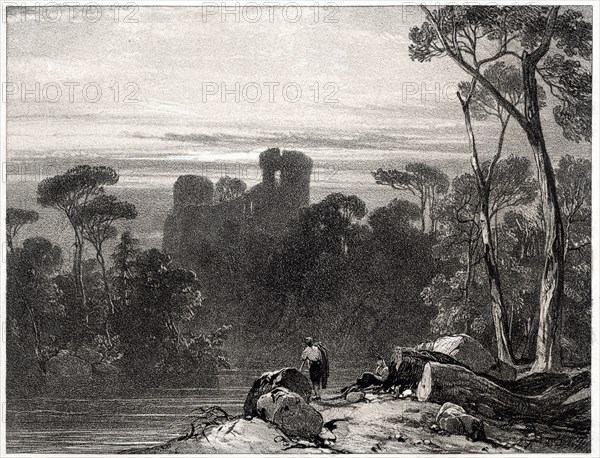 Bothwell Castle, 1826. Creator: Richard Parkes Bonington (British, 1802-1828).