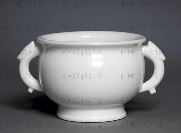 Bowl in Form of Archaic Gu: Dehua Ware, 1600s. Creator: Unknown.