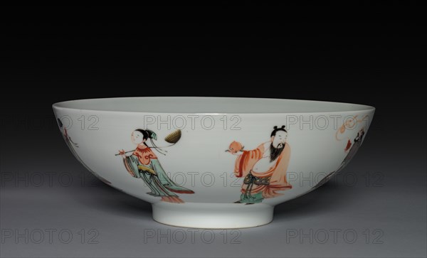 Bowl with Eight Immortals, 1662-1722. Creator: Unknown.