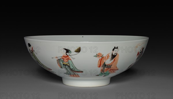 Bowl with Eight Immortals, 1662-1722. Creator: Unknown.