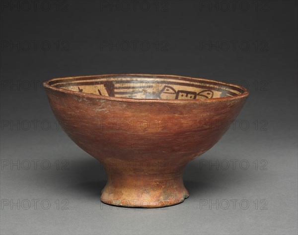 Bowl with Humans and Birds, c. 1250-1550. Creator: Unknown.