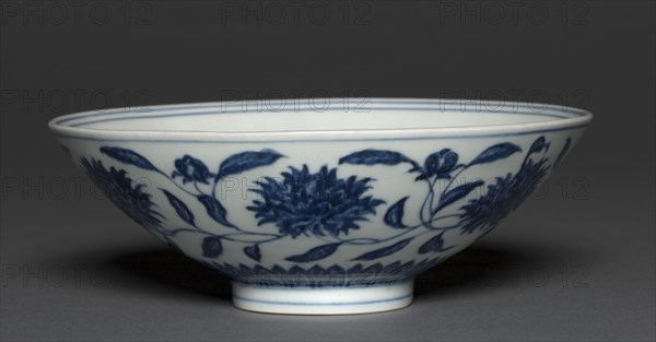 Bowl with Peony Decoration, 1426-1435. Creator: Unknown.