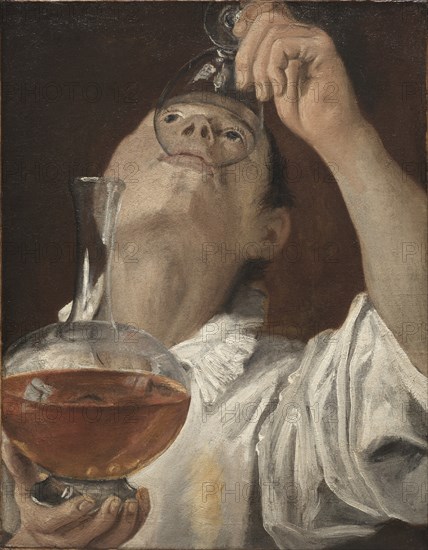Boy Drinking, 1582-1583. Creator: Annibale Carracci (Italian, c. 1560-1609).