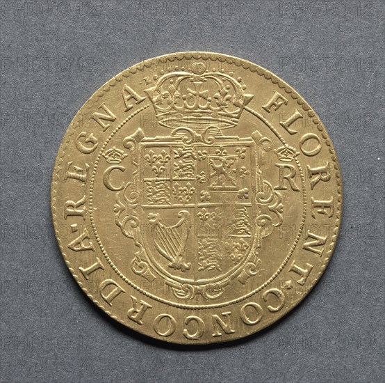 Briot Unite (reverse), 1631-1632. Creator: Unknown.