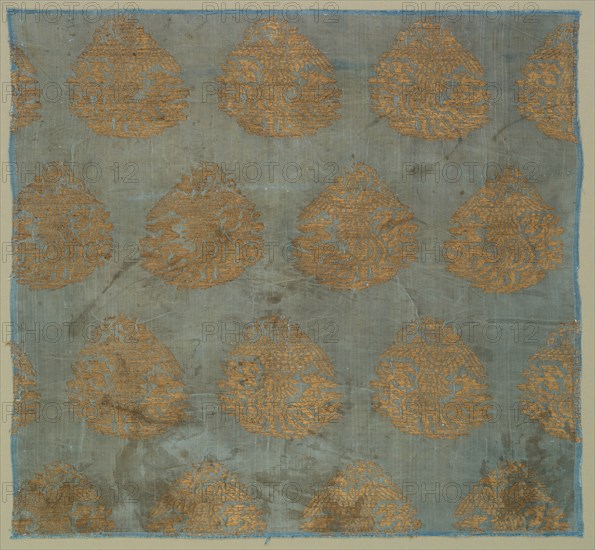 Brocade with Soaring Phoenixes among Clouds , 1100s-1200s. Creator: Unknown.