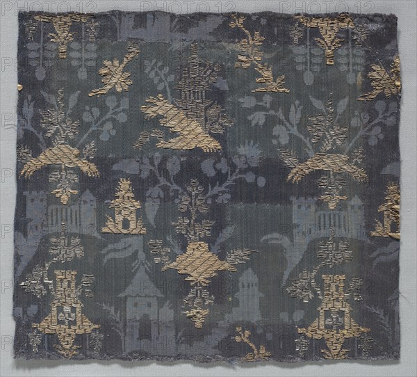 Brocaded Damask, 18th century (?). Creator: Unknown.