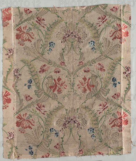 Brocaded Silk, early 1700s. Creator: Unknown.