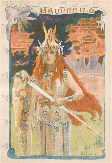 Brunnhild, 1899. Creator: Gaston Bussiere (French, 1862-1929); Imprimerie Champenois.