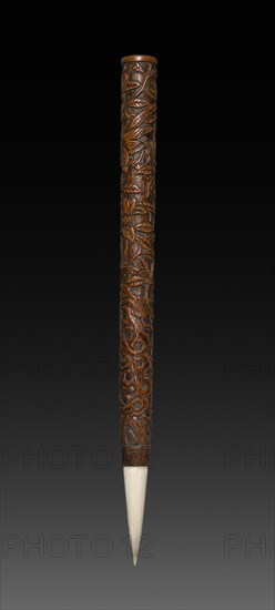 Brush with Carved Designs, 1573-1619. Creator: Unknown.