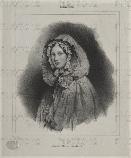 Brussels: Young Girl in a Cape. Creator: Jean Baptiste Madou (Belgian, 1796-1877).