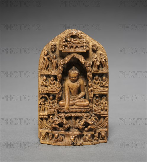 Buddha Calling the Earth to Witness, 1000-1100s. Creator: Unknown.