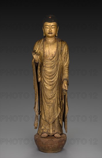 Buddha of Infinite Life and Light (Amida Nyorai), 1269. Creator: Koshun (Japanese); Koshin (Japanese), assistant ; Joshun (Japanese), assistant.