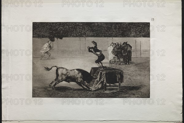 Bullfights: Another Madness of his in the Same Ring, 1876. Creator: Francisco de Goya (Spanish, 1746-1828).