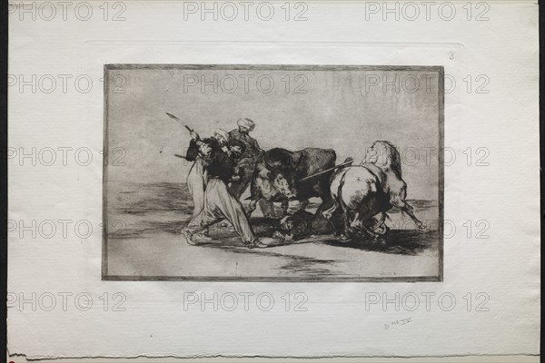 Bullfights: The Moors Settled in Spain, Giving Up the Superstitions of the Koran?, 1876. Creator: Francisco de Goya (Spanish, 1746-1828).