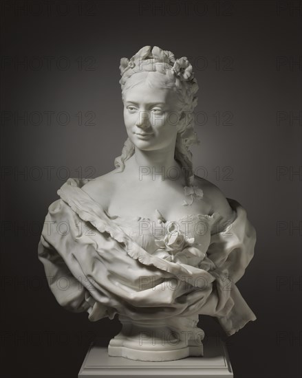 Bust of a Lady (possibly Fanny Coleman), 1872. Creator: Jean-Baptiste Carpeaux (French, 1827-1875).