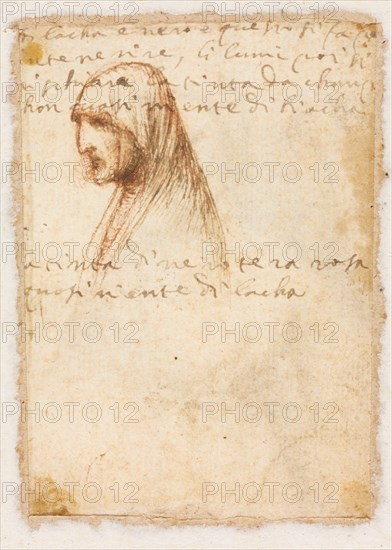 Bust-Length Profile of an Old Woman (verso), c. 1521. Creator: Dosso Dossi (Italian, c. 1490-aft 1541), possibly by.