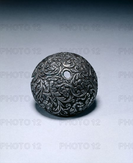 Butt-Cap from a Flintlock Pistol, c. 1650-1660. Creator: Unknown.