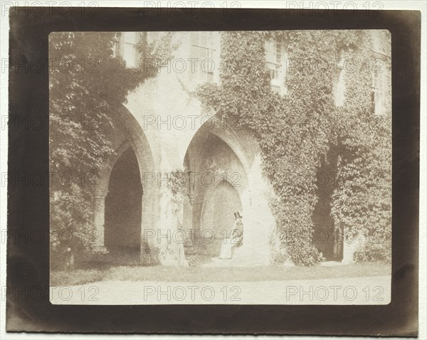 Calvert Jones Seated in the Sacristy of Lacock Abbey, 1845. Creator: William Henry Fox Talbot (British, 1800-1877).