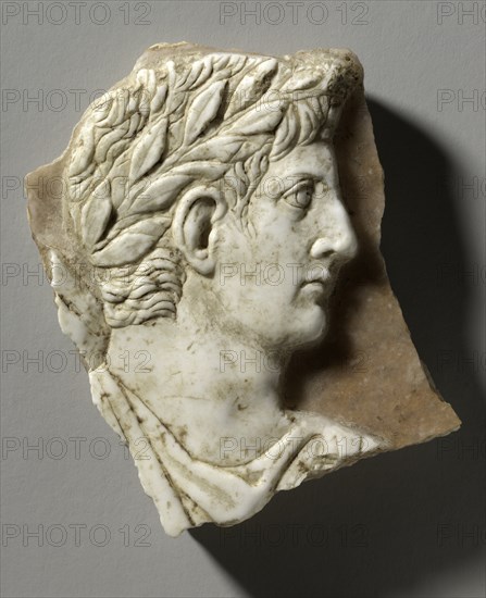 Cameo with Portrait of the Emperor Augustus (reigned 30 BC - AD 14), 14-37. Creator: Unknown.