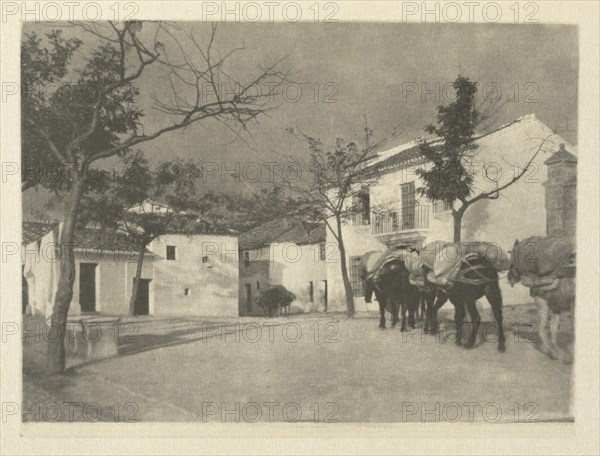 Camera Work: A Square - Ronda, 1914. Creator: J. Craig Annan (British, 1864-1946).