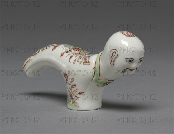 Cane Handle (Poignée de canne), c. 1745. Creator: Saint Cloud Porcelain Factory (French).