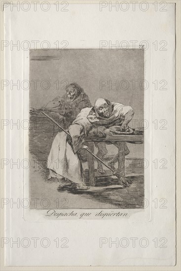 Caprichos: Be Quick, They are Waking Up. Creator: Francisco de Goya (Spanish, 1746-1828).
